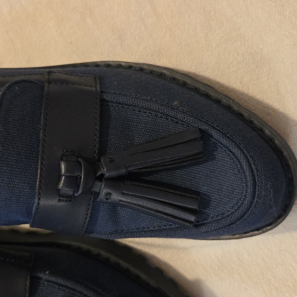 Franco Sarto BlueTassel Loafers Size 6 - Picture 3 of 6